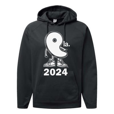 Women Kamala Harris 2024 For President Kamala Harris 2024gift Performance Fleece Hoodie