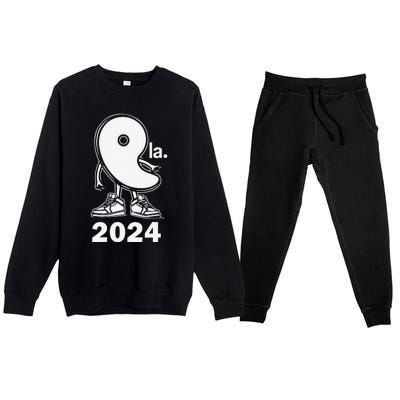 Women Kamala Harris 2024 For President Kamala Harris 2024gift Premium Crewneck Sweatsuit Set