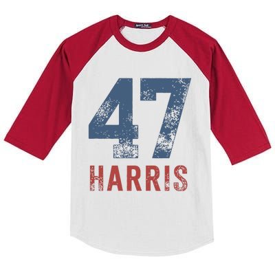 Women Kamala Harris 47 Kids Colorblock Raglan Jersey