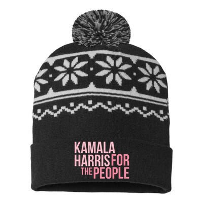 Women Kamala Harris For The People Aka Vice President USA-Made Snowflake Beanie