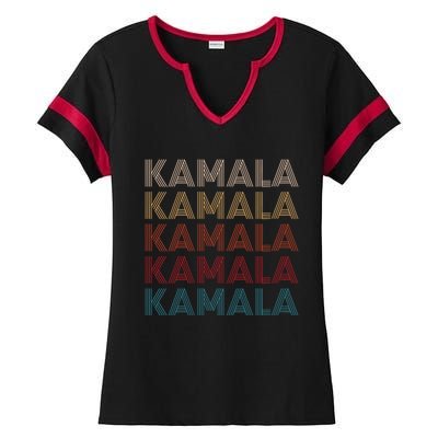 Women Kamala Harris Ladies Halftime Notch Neck Tee