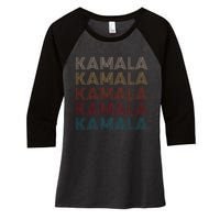 Women Kamala Harris Women's Tri-Blend 3/4-Sleeve Raglan Shirt