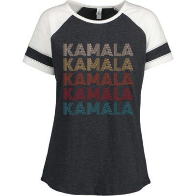 Women Kamala Harris Enza Ladies Jersey Colorblock Tee