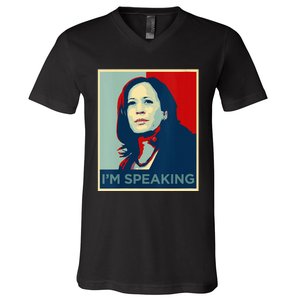 Wo Kamala Harris Im Speaking Quote Joe Biden 2024 V-Neck T-Shirt