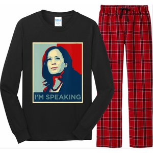 Wo Kamala Harris Im Speaking Quote Joe Biden 2024 Long Sleeve Pajama Set