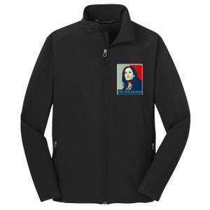 Wo Kamala Harris Im Speaking Quote Joe Biden 2024 Core Soft Shell Jacket