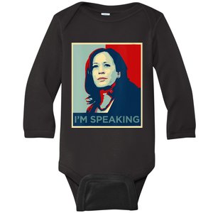 Wo Kamala Harris Im Speaking Quote Joe Biden 2024 Baby Long Sleeve Bodysuit