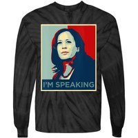 Wo Kamala Harris Im Speaking Quote Joe Biden 2024 Tie-Dye Long Sleeve Shirt