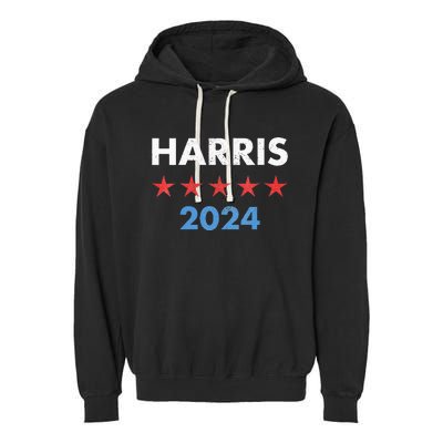 Wo Kamala Harris 2024 For President Garment-Dyed Fleece Hoodie