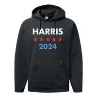 Wo Kamala Harris 2024 For President Performance Fleece Hoodie