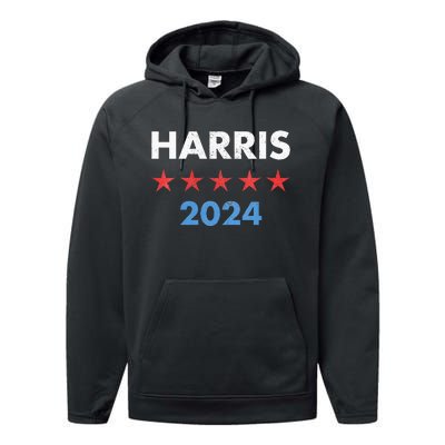 Wo Kamala Harris 2024 For President Performance Fleece Hoodie