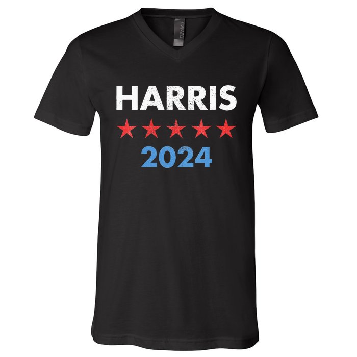 Wo Kamala Harris 2024 For President V-Neck T-Shirt