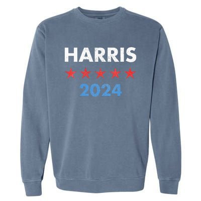 Wo Kamala Harris 2024 For President Garment-Dyed Sweatshirt