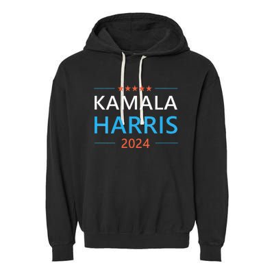 Wo Kamala Harris For President 2024 Garment-Dyed Fleece Hoodie