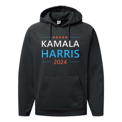 Wo Kamala Harris For President 2024 Performance Fleece Hoodie