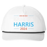 Wo Kamala Harris For President 2024 Snapback Five-Panel Rope Hat