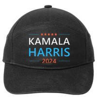 Wo Kamala Harris For President 2024 7-Panel Snapback Hat