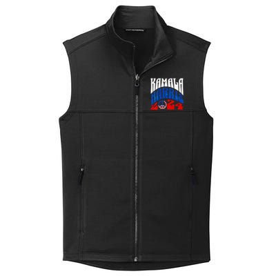 Wo Kamala Harris 2024 Vote Peace Retro Groovy President Women Vneck Collective Smooth Fleece Vest