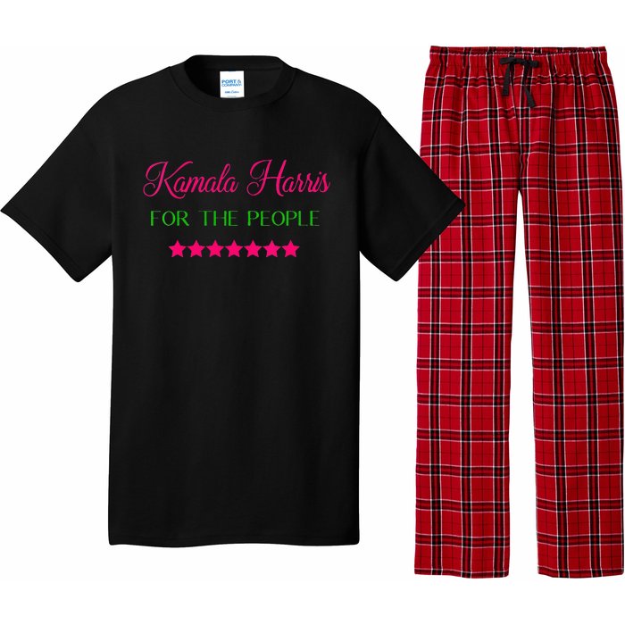 Wo Kamala Harris For The People 2024 Vice President Vote Biden Vneck Pajama Set