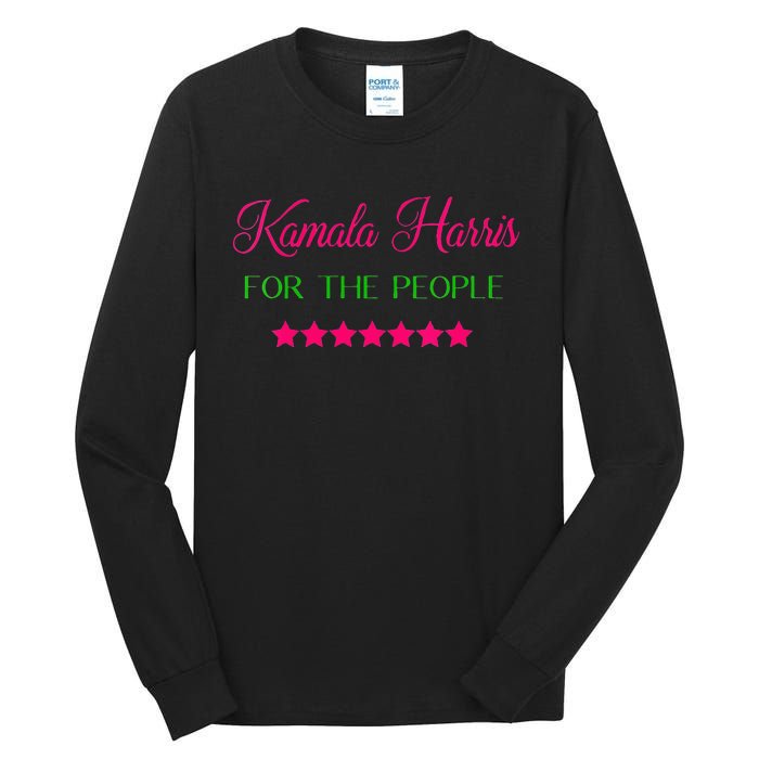 Wo Kamala Harris For The People 2024 Vice President Vote Biden Vneck Tall Long Sleeve T-Shirt