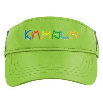 Women Kamala Harris Cat Lettering Kamala Harris President Gift Adult Drive Performance Visor