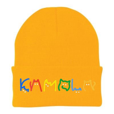 Women Kamala Harris Cat Lettering Kamala Harris President Gift Knit Cap Winter Beanie