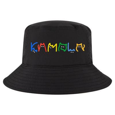 Women Kamala Harris Cat Lettering Kamala Harris President Gift Cool Comfort Performance Bucket Hat