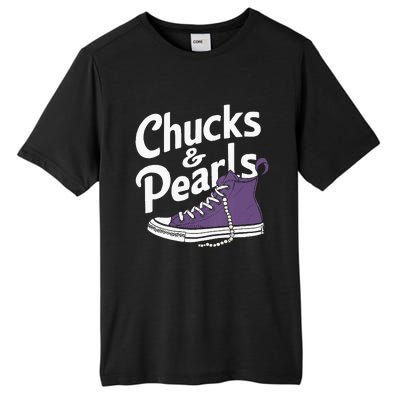 Wo Kamala Harris Chucks And Pearls 2024 Vice President Vneck Tall Fusion ChromaSoft Performance T-Shirt