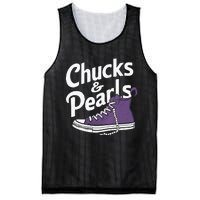 Wo Kamala Harris Chucks And Pearls 2024 Vice President Vneck Mesh Reversible Basketball Jersey Tank