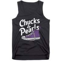 Wo Kamala Harris Chucks And Pearls 2024 Vice President Vneck Tank Top