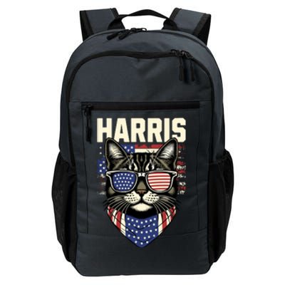 Wo Kamala Harris For President 2024 Funny Cat Lady Graphic Daily Commute Backpack