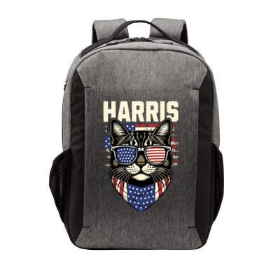 Wo Kamala Harris For President 2024 Funny Cat Lady Graphic Vector Backpack