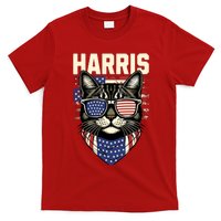 Wo Kamala Harris For President 2024 Funny Cat Lady Graphic T-Shirt