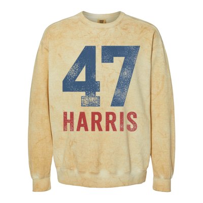 Wo Kamala Harris 47 Colorblast Crewneck Sweatshirt