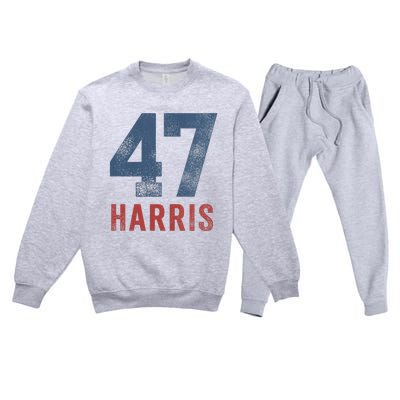 Wo Kamala Harris 47 Premium Crewneck Sweatsuit Set