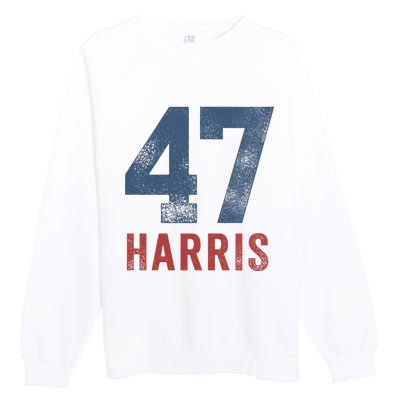 Wo Kamala Harris 47 Premium Crewneck Sweatshirt