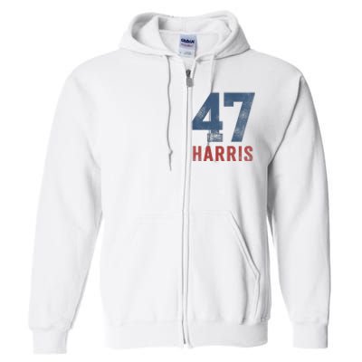 Wo Kamala Harris 47 Full Zip Hoodie