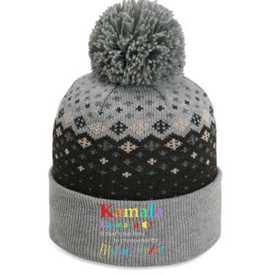 Women Kamala If Thats Too Hard To Pronounce Try Madam President Gift The Baniff Cuffed Pom Beanie