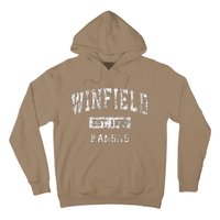 Winfield Kansas Ks Vintage Established Hoodie