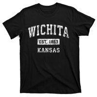 Wichita Kansas Ks Vintage Established Sports T-Shirt