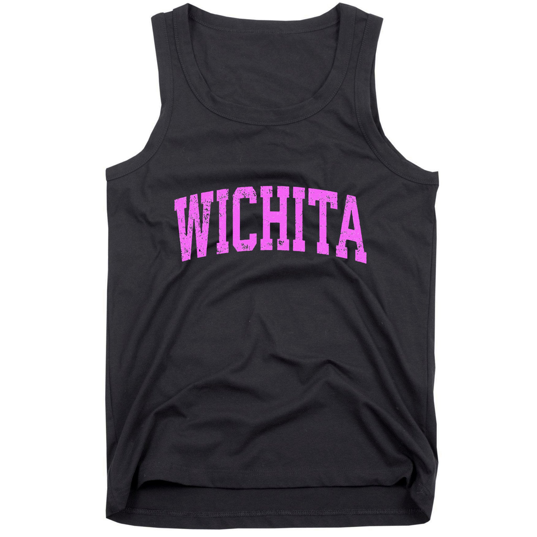 Wichita Kansas Ks Vintage Athletic Sports Pin.K Tank Top