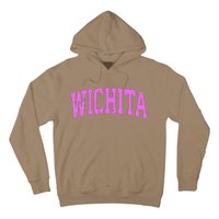 Wichita Kansas Ks Vintage Athletic Sports Pin.K Hoodie