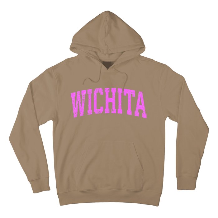 Wichita Kansas Ks Vintage Athletic Sports Pin.K Hoodie