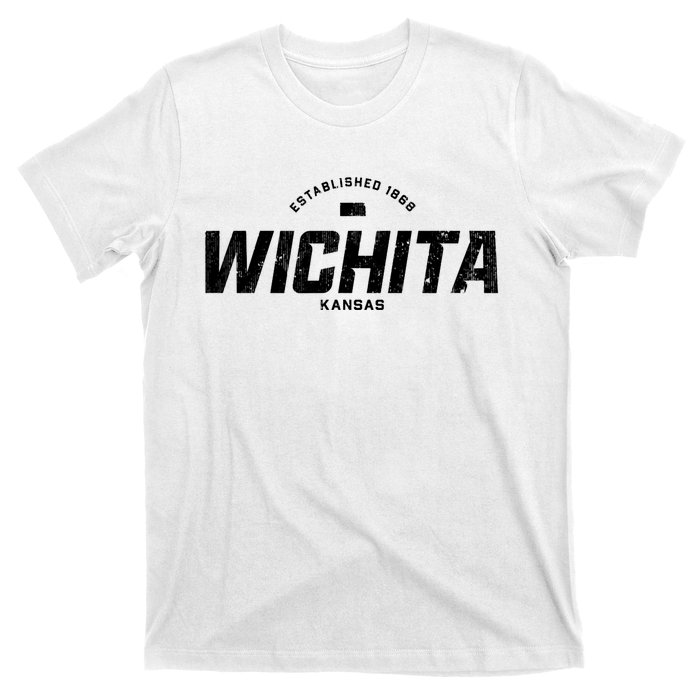 Wichita Kansas Ks Vintage Athletic Sports Logo T-Shirt