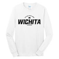 Wichita Kansas Ks Vintage Athletic Sports Logo Tall Long Sleeve T-Shirt