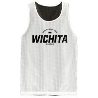 Wichita Kansas Ks Vintage Athletic Sports Logo Mesh Reversible Basketball Jersey Tank