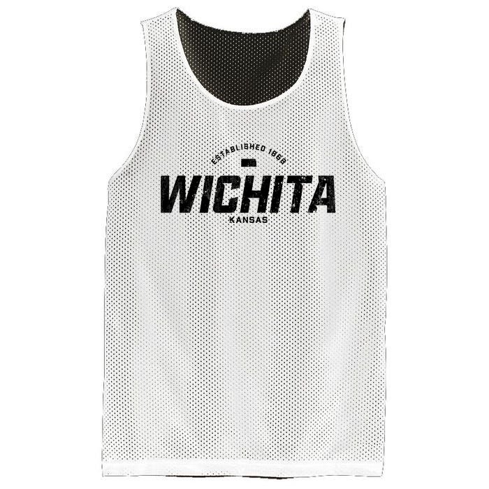 Wichita Kansas Ks Vintage Athletic Sports Logo Mesh Reversible Basketball Jersey Tank