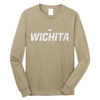 Wichita Kansas Ks Vintage Athletic Sports Long Sleeve Shirt