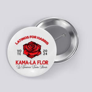 Wo Kama La Flor 2024 Election Latinas Con Kamala Harris Vote Vneck Button