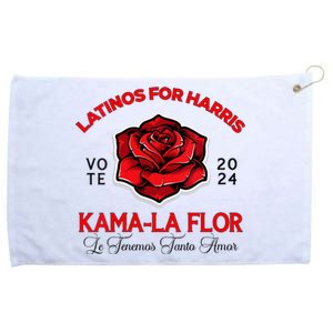 Wo Kama La Flor 2024 Election Latinas Con Kamala Harris Vote Vneck Grommeted Golf Towel